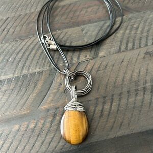 Tiger's Eye Pendant Necklace